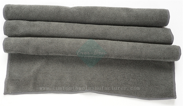 China Bulk wholesale salon towels Supplier Microfibre Grey Cleaning Towels Producer